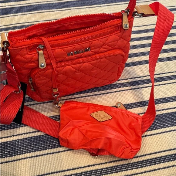 NWT MZ Wallace Metro Scout Deluxe Crossbody Bag in Poppy - Picture 7 of 14